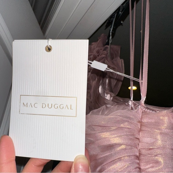 MAC DUGGAL | IRIDESCENT ONE SHOULDER ROSETTE BALL GOWN #49252 - Picture 14 of 14